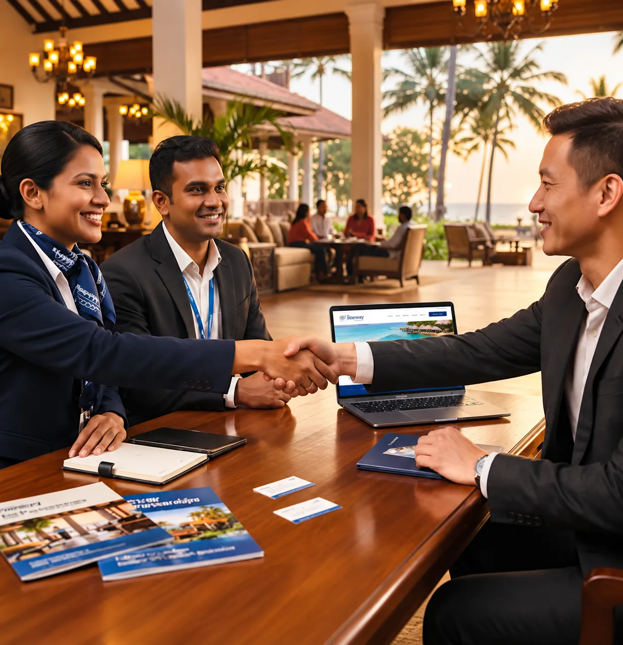 Fineway team supporting travel partners with local expertise