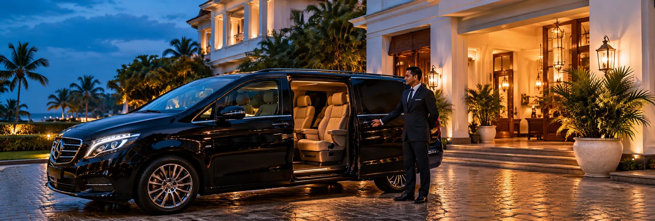 In-house chauffeur fleet for partner itineraries