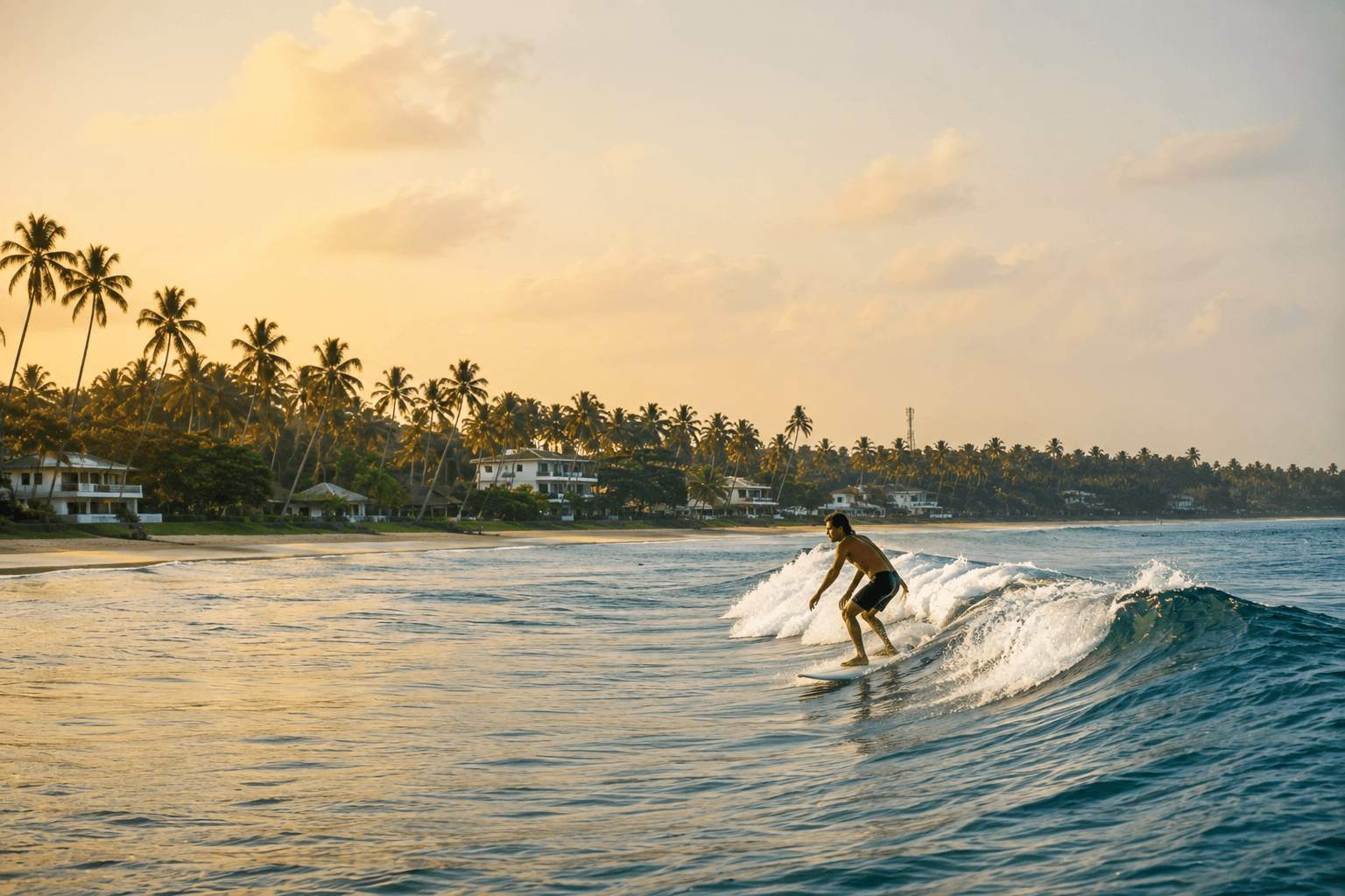 Water sports along the Sri Lankan coast
